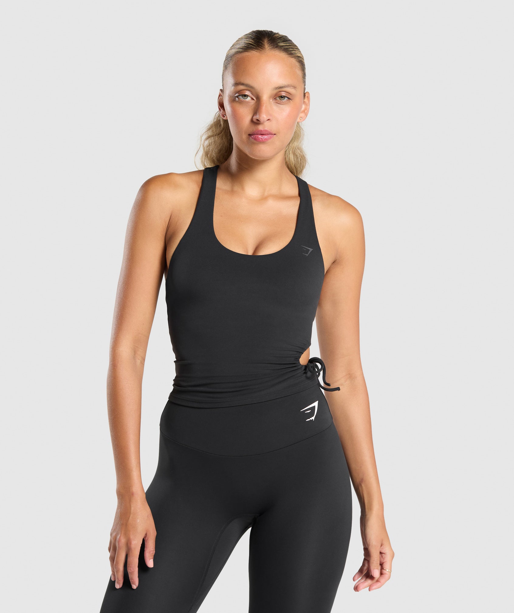 Ruched Side Tank With Shelf