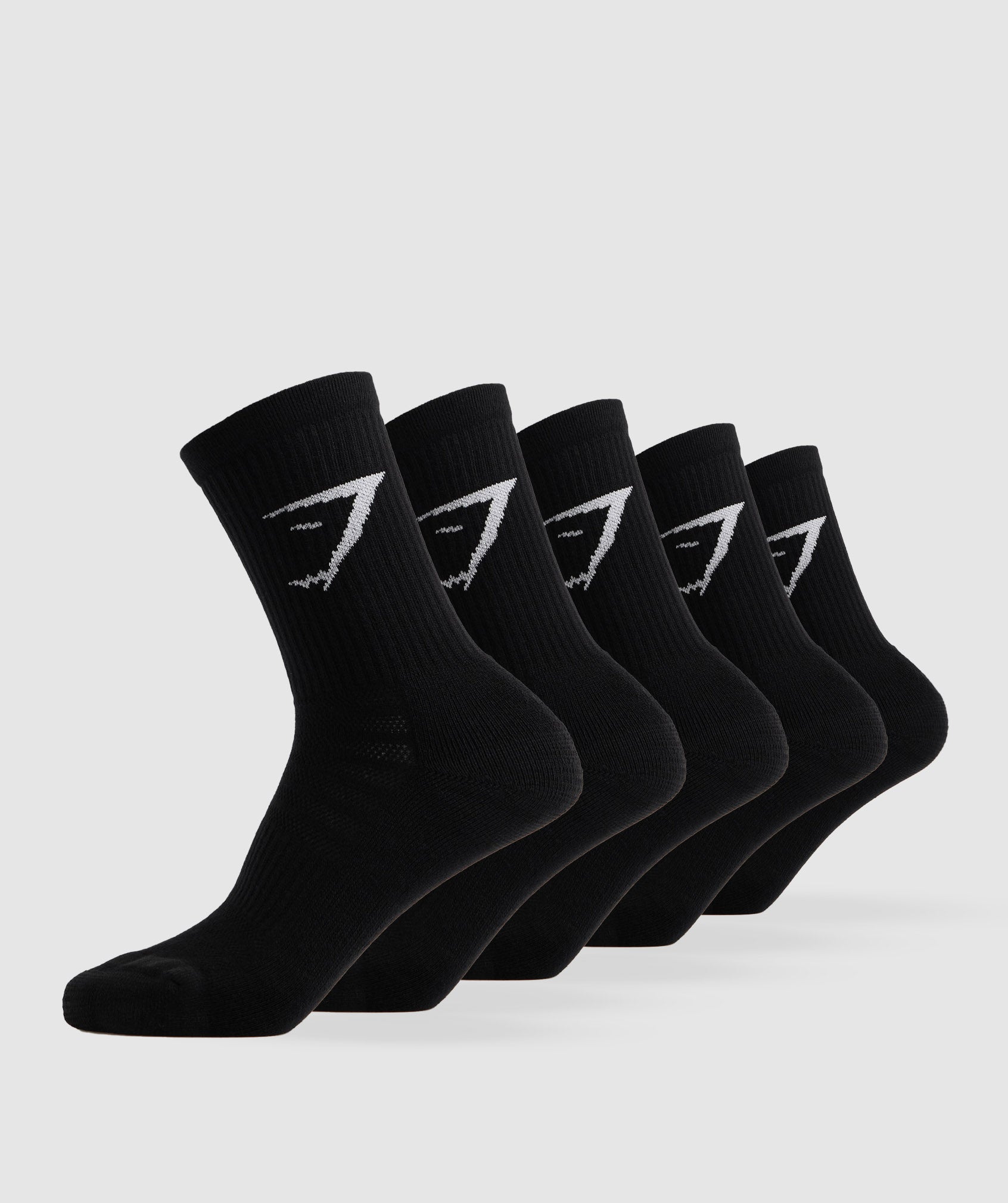 Crew Socks 5pk - S, Black