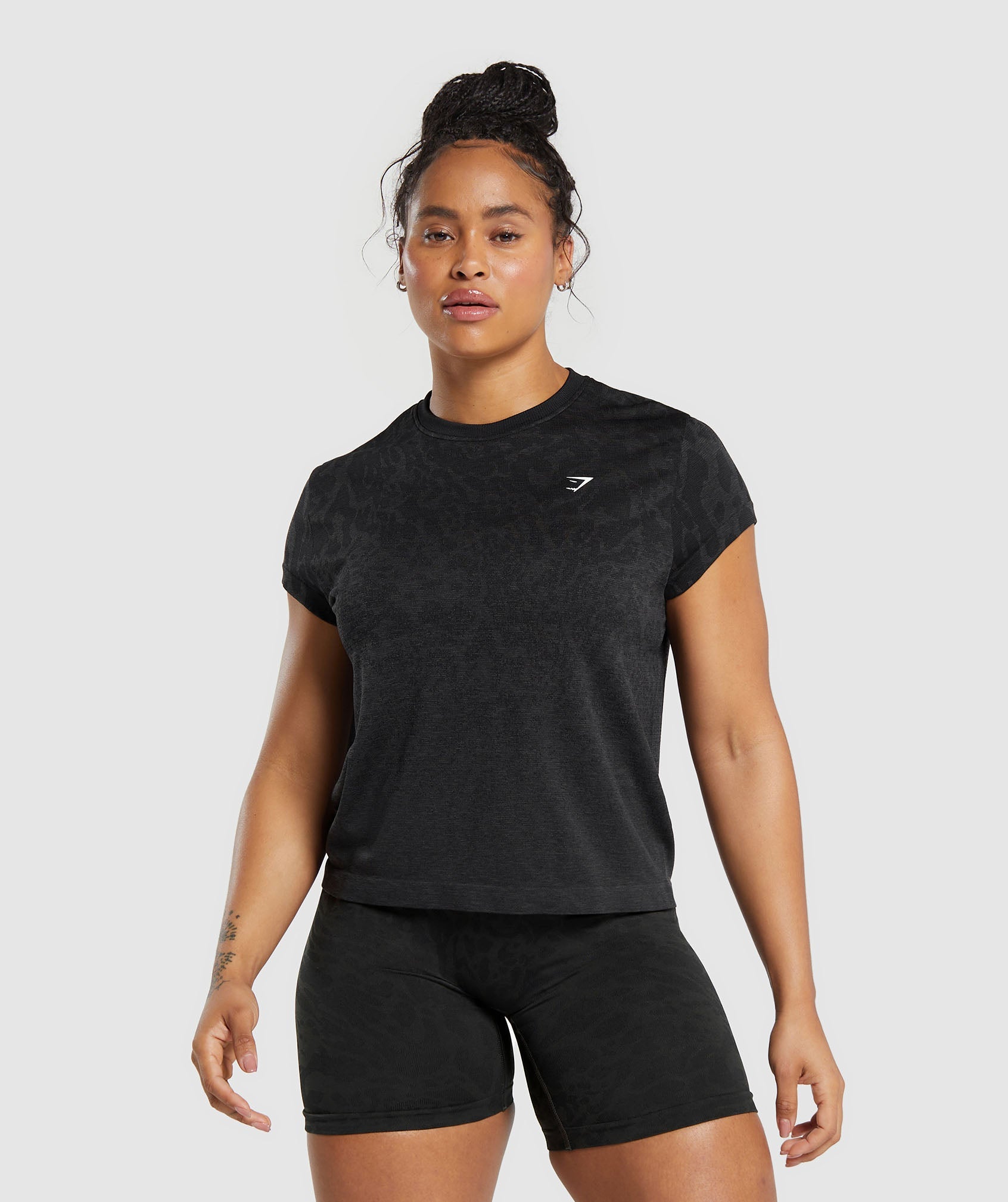 Adapt Safari Seamless  Faded T-Shirt - XS, Black/Asphalt Grey