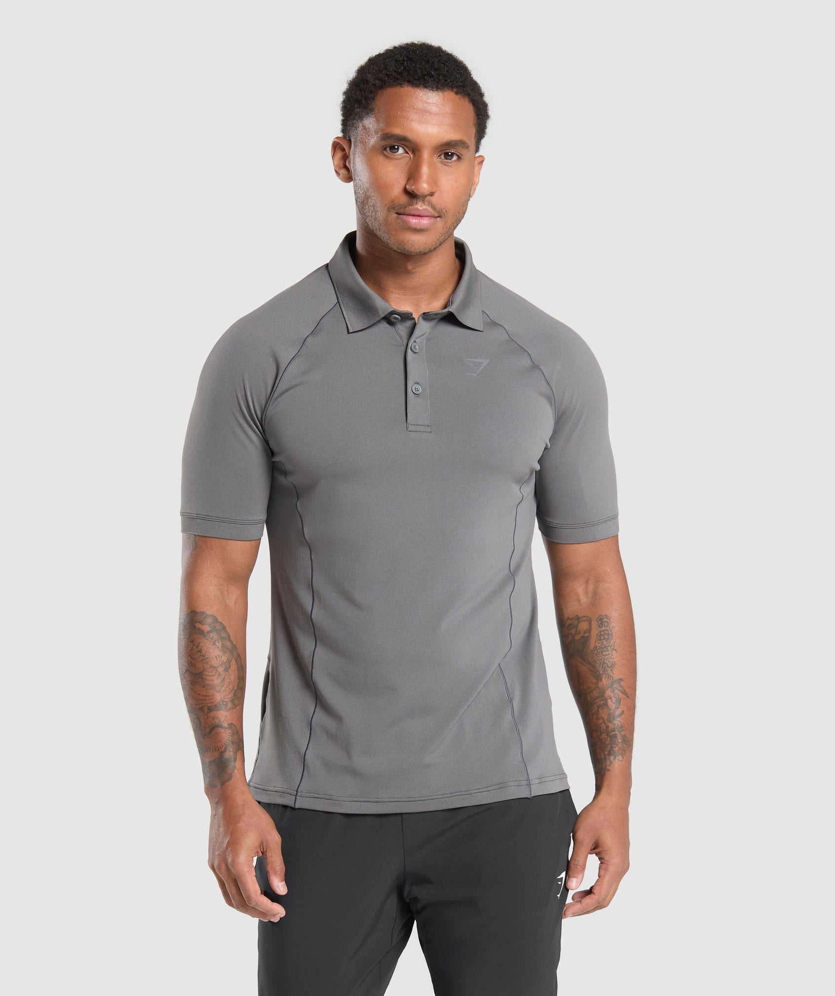 Performance Polo Shirt - L, Pitch Grey